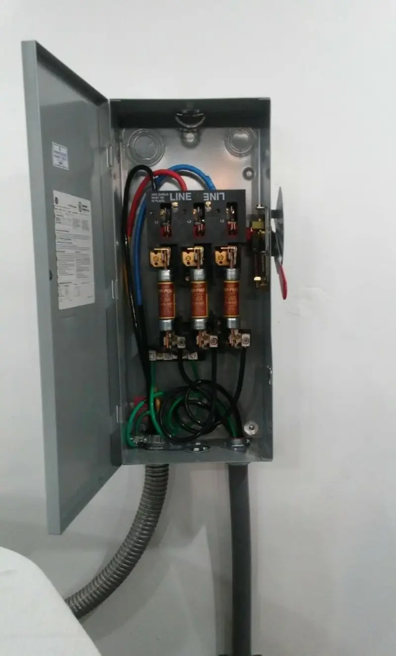 Three-phase disconnect switch installed for Electrical Wiring & Rewiring in Big Stone Gap